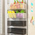Magnetic Basket Organizer for Fridge, Large Storage Bin Box for Refrigerator and Classroom - White