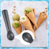 3 7 Inches Suclain Pieces Ice Cream Scoop Nonstick Anti Freeze Ice Cream Scooper with Comfort Handle Aluminum Alloy