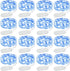 Olafus 16 Pack Blue Fairy Lights Battery Operated, IP68 Waterproof Mini String