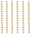 Lianggefun 6Ft Crystal Chandelier Parts Beads,Hanging Crystal Beads Chain Garland,Door Curtain,Candlestick,Party Wedding Chirstmas