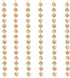 Lianggefun 6Ft Crystal Chandelier Parts Beads,Hanging Crystal Beads Chain Garland,Door Curtain,Candlestick,Party Wedding Chirstmas