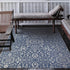 Couristan Monte Carlo Palmette Indoor/Outdoor Area Rug, 2' x 3'7", Navy-Ivory by Couristan
