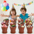 20 Pack 6.7 oz DOITOOL Flower Pot Dessert Cups with Lids and Spoons, Mini Plastic Chocolate Pudding Cups, Cute Mini