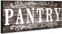 Rustic Farmhouse Pantry Sign Wall Decor, Wooden Hanging Art for Home Room Holiday Decoration, 16 x 6 Inches (Gray)