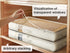 Under Bed Storage Containers with Window, Foldable Bags for Blankets, Clothing, Comforter, Linen Sheets, 2 Pack, White