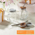 16 oz Set 2, DRASTAR Iced Coffee Cup, Mason Jar Cups with Handle, Small Glass Coffee Mugs with Straws and Acacia Lids