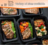 Mr Miracle Meal Prep Containers with Lids, 50 Pack, 38 Oz Leakproof Disposable Food Containers