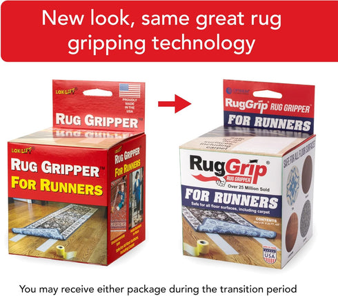 Rug Gripper Tape (4" x 25ft) for Area Rugs and Runners