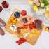 3Pcs Bamboo Cutting Boards for Kitchen, Healthy Wooden Cutting Boards for kitchen, Charcuterie, Vegetables, Cheese