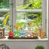 Set 5 Glass Propagation Station for Plant: Mushroom Planter with Wooden Stand for Home Office Decor - Unique