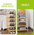 5-Tier Closet BMOSU Bamboo Shoe Rack Premium Stackable Shoe Shelf Storage Organizer for Hallway Living Room Entryway