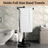 Countertop 17 Inch Counter Hand Towel Holder for Bathroom - Tall Black Free-Standing Hand Towel Stand for Bathroom