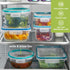 Snapware Total Solution 5-Pack Plastic Food Storage Containers Set, Leakproof & Airtight Locking Lids