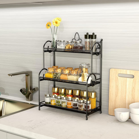 Bathroom Organizer Countertop - 3 Tier Spice Rack Organizer for Bathroom, Kitchen, Bedroom, Offices