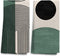Set of 2 Boho Kitchen Towels, 16x24 Inch Green Bohemian Decorative Hand Towels for Kitchen Bathroom Decor