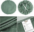 Stretch Jacquard Chair Seat Covers Set of 4, Removable Washable Anti-Dust Dining Chair Covers in Dark Green