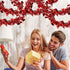 LOMIMOS 32.8 Ft Valentine's Day Tinsel Garland, Shiny Hanging Decor for Wedding Engagement Anniversary Party