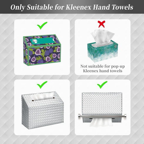 Countertops NiHome PU Leather Tissue Box Cover for Kleenex Hand Towels, Versatile for and Towel Racks, Leather Enhances