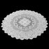 Juvale Round White Lace Tablecloth - Polyester Table Cover for Wedding Reception, Vintage Round Cover with Scalloped
