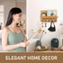 Rebee Vision Farmhouse Key Holder for Wall, Decorative Shelf with Key Hooks and Mail Organizer