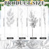 Thiccywoov 40 Pack 17.5'' Poinsettia Sliver Christmas Picks and Sprays for Tree Artificial Glitter Berry Stem Pick