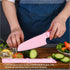 Nylon Knife for Nonstick Pans, 2 pcs Kitchen Knife, Safe for Kids, High Temperature Resistant up to 460°F (Pink)