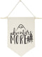 The Cotton & Canvas Co. Adventure More Hanging Wall Canvas Banner, Motivational Print and Home Decor