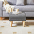 15.75" 11.42" W12.6" UHBD040BG YMYNY Small Footstool Ottoman, Faux Leather Footrest with Sponge Padded Seat, Step Stool