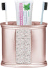 Popular Bath Sinatra Bath Shower Tooth Brush Holder | Silver Modern Classic Bath Accessories | Blush