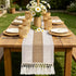 yuboo Boho Coffee Table Runner 48 Inch, Spring Farmhouse Burlap Dresser Runner