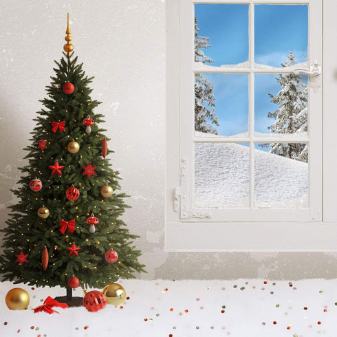 2 Pieces Christmas Glittered Snow Blanket, Artificial Snow Decoration for Village Displays, Christmas Tree, 39.37 x