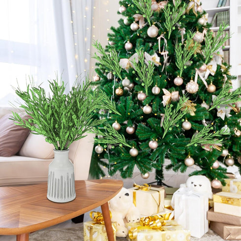 20 18.8'' Giegxin Pcs Christmas Artificial Glitter Berry Stems - Glitter Berry Branches Ornaments Christmas Tree Picks