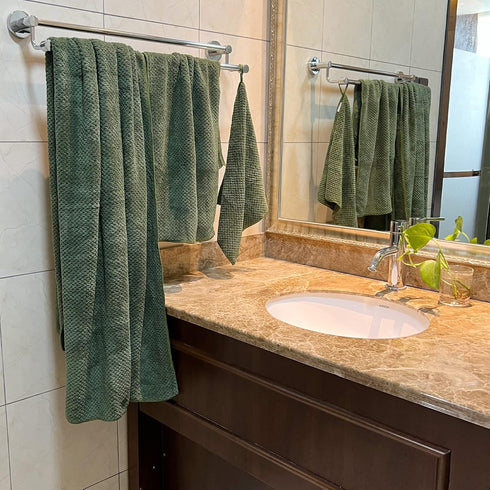 29x59 Inch Set 6 80% 6 YTYC Bath Towels of Large, Super Soft Lint Free Lightweight Microfiber Shower Towels
