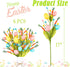 6 Easter Decorations, pcs Easter Stems with Eggs Carrots and Berries, Artificial Flower Arrangement for Spring Decor