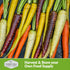(2 Packs) Rainbow Carrot Seeds for Planting Colorful Heirloom Blend Including Purple, Yellow & Orange Carrots