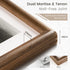 8x10 5x7, Venusmiles Picture Frame, Natural Solid USA-Sourced Walnut Wood Photo Frames with HD Tempered Glass