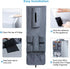 Mini Fridge Organizer 54" x 11.8" - Over The Fridge Storage with 16 Pockets for Pantry Goods, Utensils & More