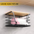 2 Pack Countertop ALOCEO Storage Stackable Kitchen Laundry Organizers with Bamboo Top, Large Trash Bag Holder and Small