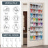 Hualleko 40 20 Large Mesh Pocket Over the Door Shoe Organizer,Hanging Shoe Rack for Door, Shoes Organizer Hanger