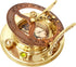 Set Antique Brass & Copper Sundial Compass Gift