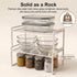 Set 2 12.6''W 44 LBS Counter Countertop of Cabinet Organizers Load Capacity Heavy Duty Kitchen Pantry Shelves Storage