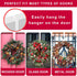 2 Pack Solid Wreath Hanger, Over The Door Metal Hook Holders for Front Door Window (White, 12 inch)