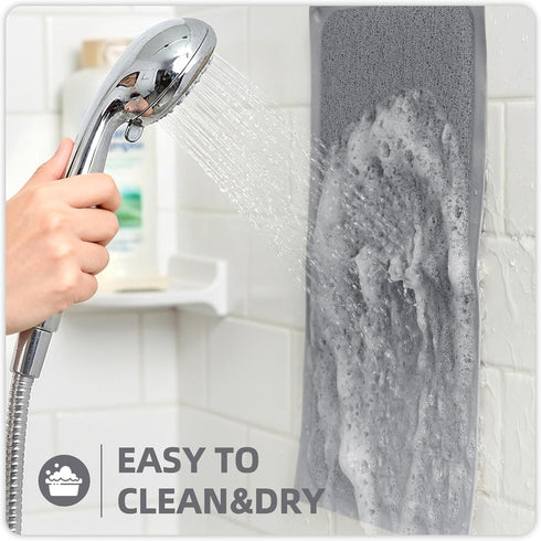 Tub,Shower,Bathroom.24''x24'' Upgraded Non Slip Shower Mat,Anti Slip Bathtub Mat with Suction Cups,Scrubber Mats,Easy