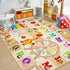 4x6 Chicrug Educational Kid Area Rug for Playroom, Feet TPR Non Slip Kids Classroom Carpet Rug for Learning ABC Animal