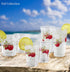Harvest Apple Collection by Sandy Clough Acrylic Plastic Juice Drinkware, Set of 6