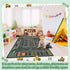 5x7 Tinideya Kids Playmat Rug ft, Non-Slip Rubber Backing Traffic Road Playmat, Cars Play Mat for Toddler Children