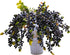 M2cbridge 2 23" Pcs Artificial Berries Plastic Foam Blueberry Christmas Picks Floral Arrangement Tall (Blue)