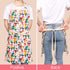 Cute Apron with 2 Pockets for Women - Adjustable Cotton Cooking Baking Apron, Use as Kitchen, Chef, or Garden Apron