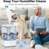 6-Pack Small Submarine Humidifier Tank Cleaner Blue, Purifies Water, Prevents Hard Water Build Up, Eliminates Odours