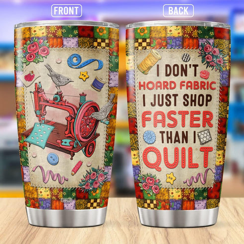 Sewing Coffee Tumbler For Women Girls Mother 20 Oz Double Walled Stainless Steel Mug For Sewers Inspiration Gifts For Birthday Party Quilting Travel Wine Glass For Her by CUBICER